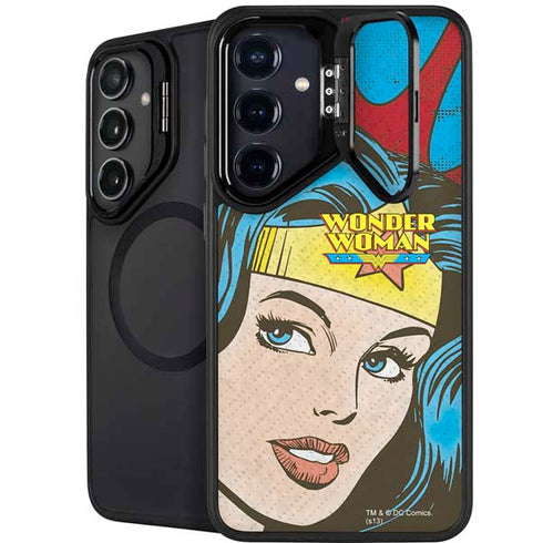 DC Comics Wonder Woman Vintage Profile Galaxy S24 Plus Kickstand Case